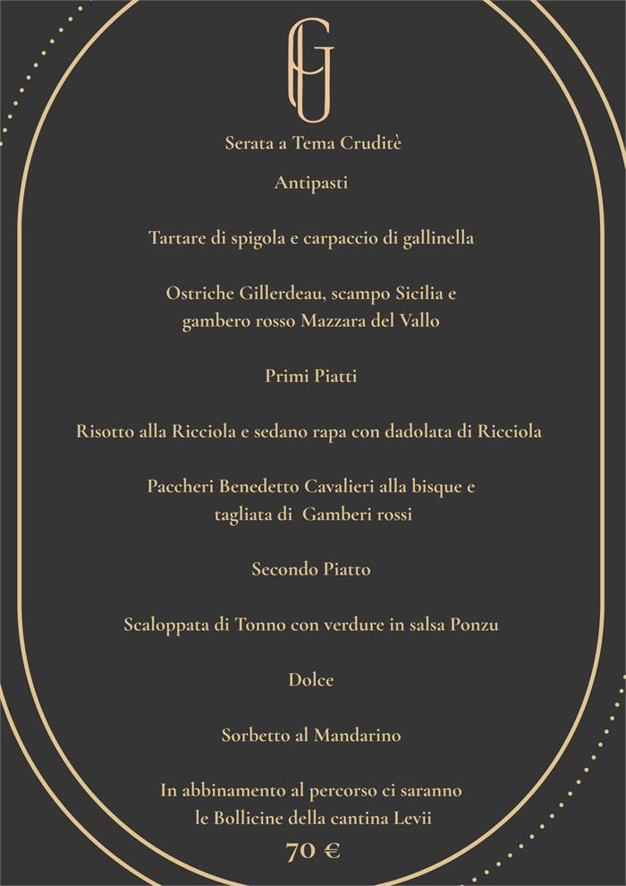 Serata a tema Crudo e Levii